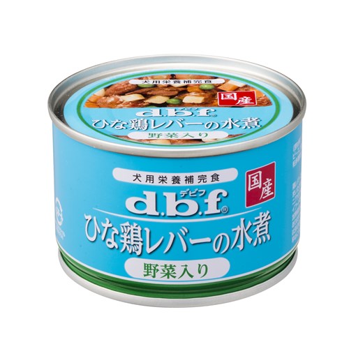 デビフ ひな鶏レバーの水煮 野菜入り 150gのパッケージ