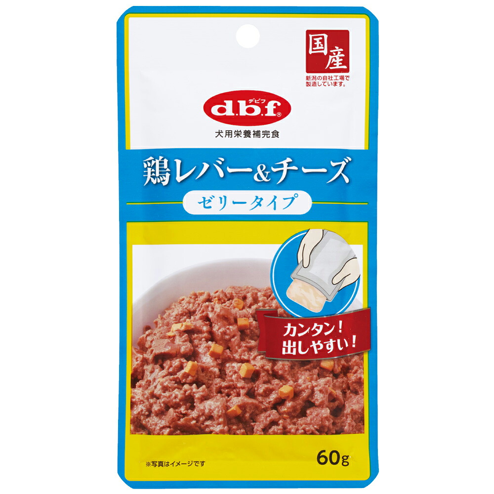 デビフ 鶏レバー＆チーズ ゼリータイプ 60gのパッケージ