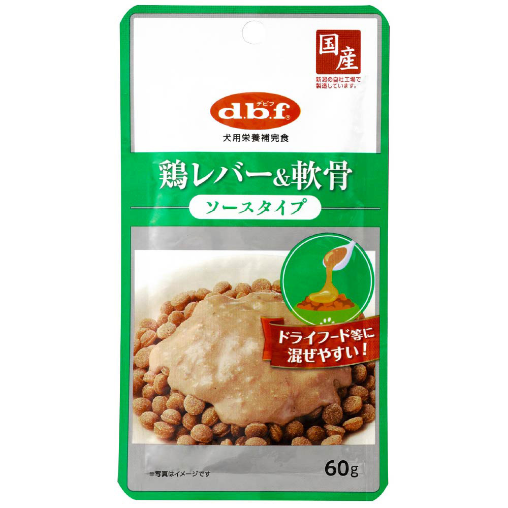 デビフ 鶏レバー＆軟骨 ソースタイプ 60gのパッケージ