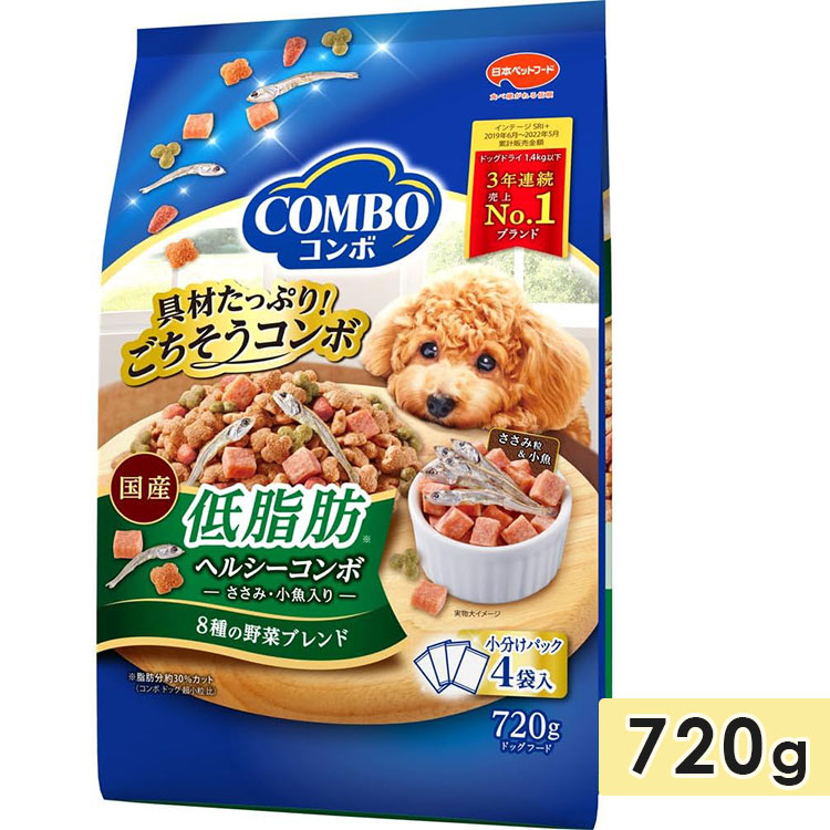 コンボ ドッグ 低脂肪 720gのパッケージ