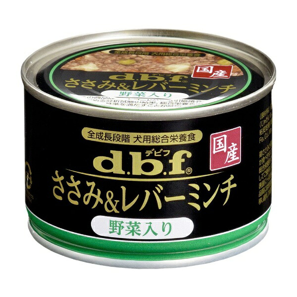 デビフ ささみ＆レバーミンチ 野菜入り 150gのパッケージ