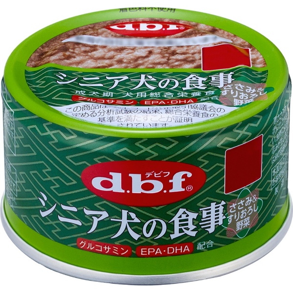デビフ シニア犬の食事 ささみ&すりおろし野菜 85gのパッケージ