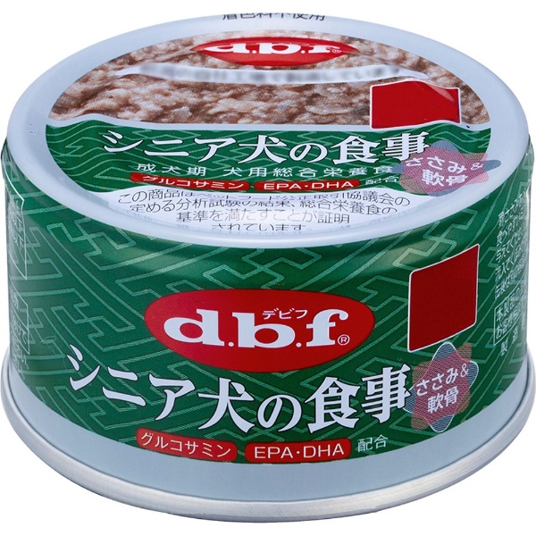 デビフ シニア犬の食事 ささみ＆軟骨 85gのパッケージ