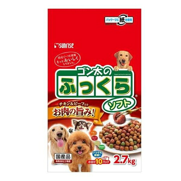 ゴン太のふっくらソフト 2.7kgのパッケージ