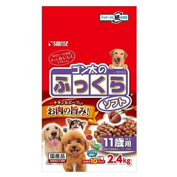 ゴン太のふっくらソフト 11歳以上用 2.4kgのパッケージ